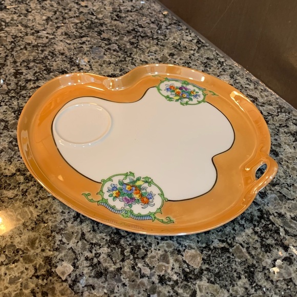 Noritake Vintage Handpainted Lusterware Snack Plates - Picture 4 of 7